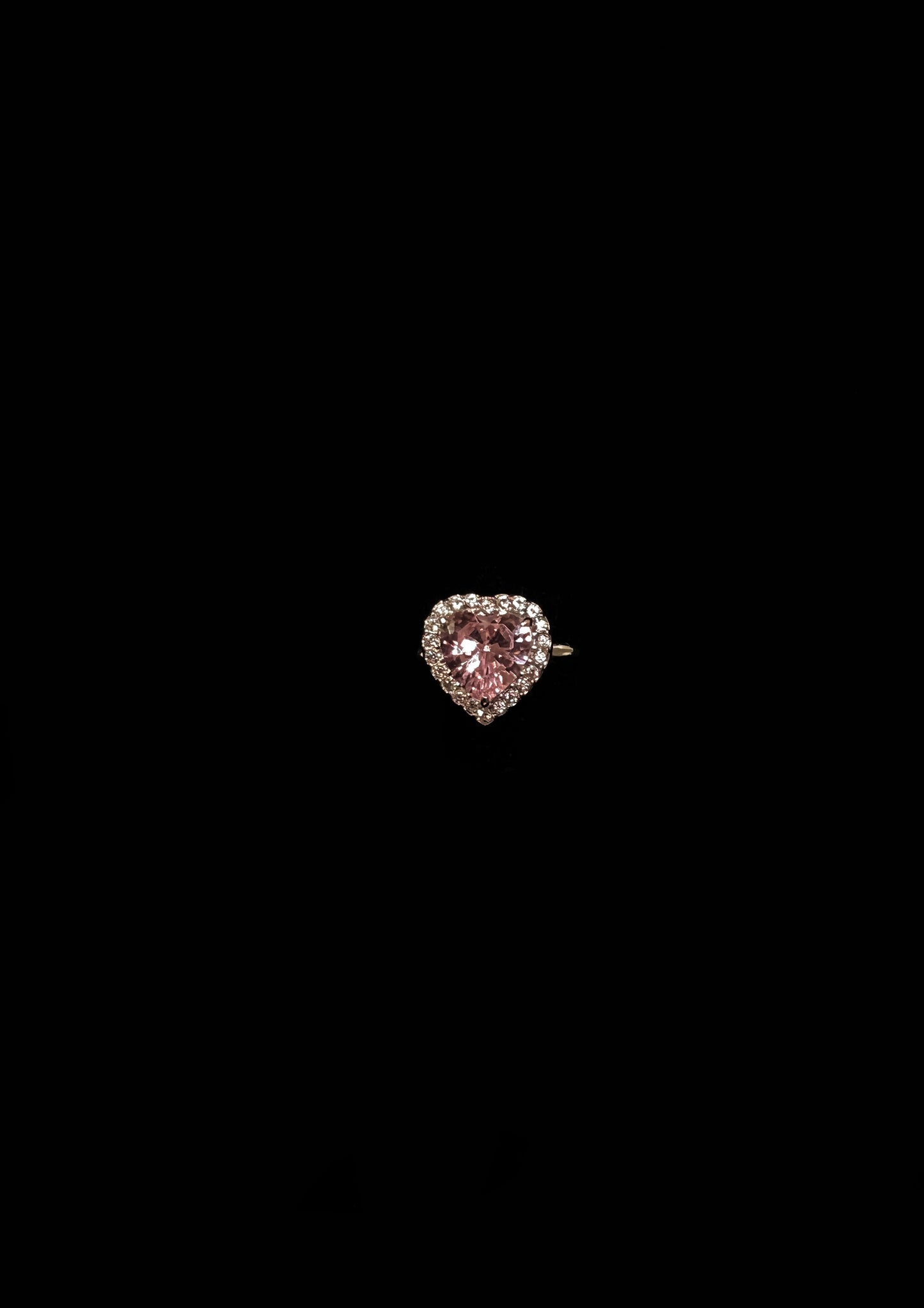 Anello Regolabile REGINA DI CUORI Rosa