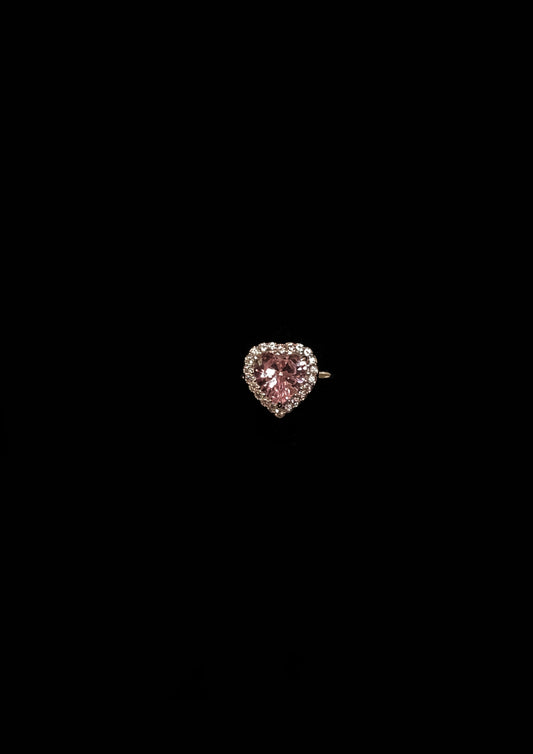 Anello Regolabile REGINA DI CUORI Rosa
